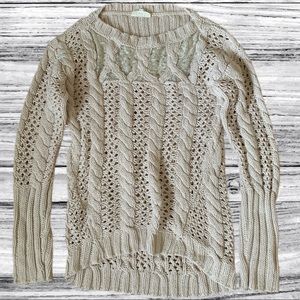 Cream and Lace Sweater